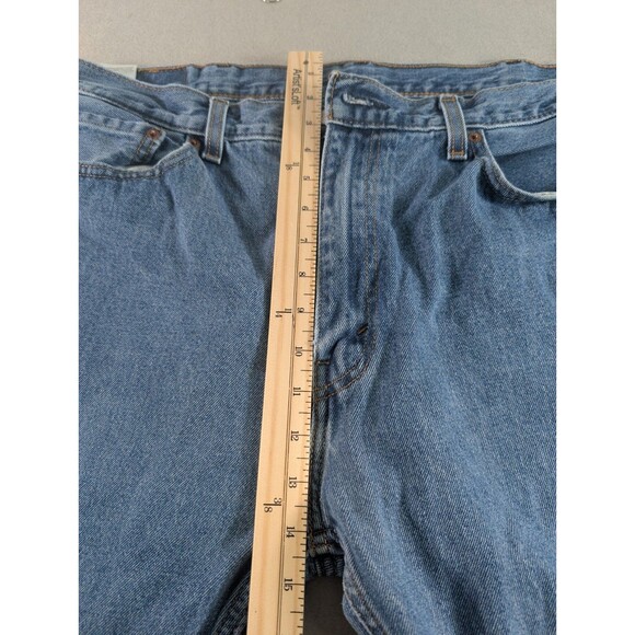 Levis 505 Men Jeans Color is Blue Size W38XL34 Straight Flex - Picture 9 of 16